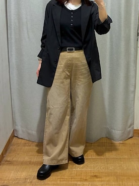 「GLOBAL WORK（グローバルワーク）のアイテム（ジャケット/アウター）」を使った、hironaさん（レディース・150cm）の春コーディネート