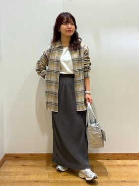 「チェック」｜hironaさん（レディース・150cm・30代）の秋コーディネート