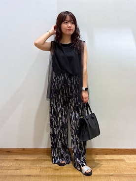 「アイテム（ネックレス）」を使った、hironaさん（レディース・150cm・30代）の夏コーディネート