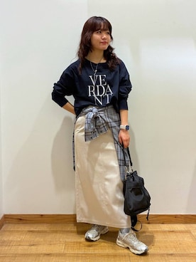 「チェック」｜hironaさん（レディース・150cm・30代）の秋コーディネート