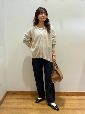 「アイテム（パンプス）」を使った、hironaさん（レディース・150cm）の秋コーディネート