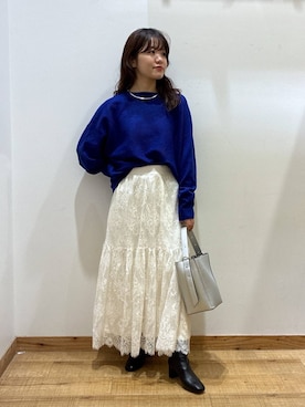 「GLOBAL WORK（グローバルワーク）のふわふわHugmeドルマンプルオーバー/595406（ニット/セーター）」を使った、hironaさん（レディース・150cm）の冬コーディネート