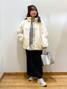 「アイテム（帽子）」を使った、hironaさん（レディース・150cm・30代）の秋コーディネート