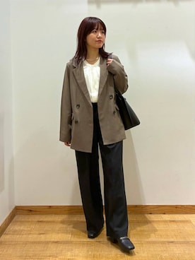 「GLOBAL WORK（グローバルワーク）のアイテム（ジャケット/アウター）」を使った、hironaさん（レディース・150cm）の春コーディネート