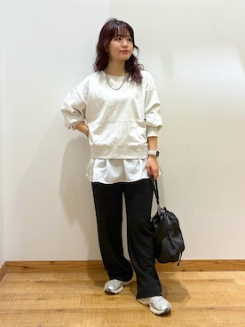 「アイテム（タンクトップ）」を使った、hironaさん（レディース・150cm・30代）の秋コーディネート