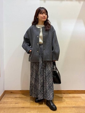 「GLOBAL WORK（グローバルワーク）のふわふわHugmeドルマンプルオーバー/595406（ニット/セーター）」を使った、hironaさん（レディース・150cm）の秋コーディネート