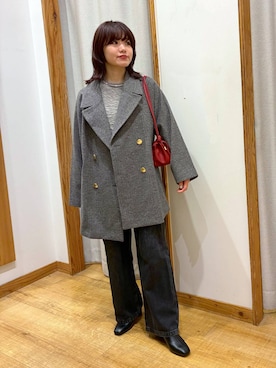 「アイテム（バッグ）」を使った、hironaさん（レディース・150cm・30代）の冬コーディネート