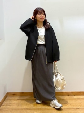 「アイテム（ジャケット/アウター）」を使った、hironaさん（レディース・150cm・30代）の秋コーディネート
