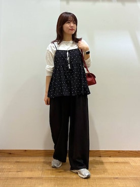 「GLOBAL WORK（グローバルワーク）のステンレスアソートサイズチョーカー/325801（ネックレス、シルバー系）」を使った、hironaさん（レディース）の夏コーディネート