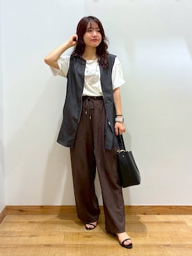 「アイテム（トップス）」を使った、hironaさん（レディース・150cm・30代）の夏コーディネート