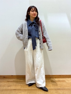 「アイテム（スウェットパンツ）」を使った、hironaさん（レディース・150cm）の秋コーディネート