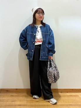 「GLOBAL WORK（グローバルワーク）のアイテム（トップス）」を使った、hironaさん（レディース・150cm）の春コーディネート