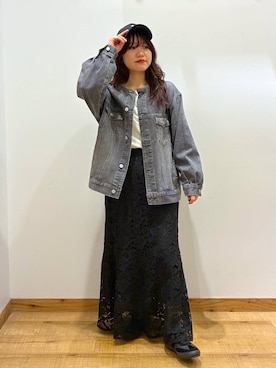 「アイテム（キャップ）」を使った、hironaさん（レディース・150cm）の秋コーディネート