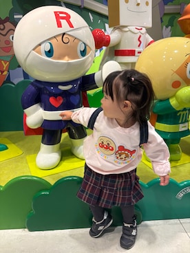 「アイテム（タイツ/ストッキング）」を使った、まるちゃんさん（キッズ・80cm）の冬コーディネート