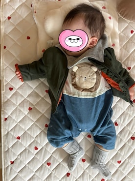 「アイテム（ママ＆ベビー）」を使った、minoriさん（キッズ・60cm）の冬コーディネート