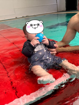 「アイテム（水着/着物・浴衣）」を使った、まるちゃんさん（キッズ・60cm）の冬コーディネート