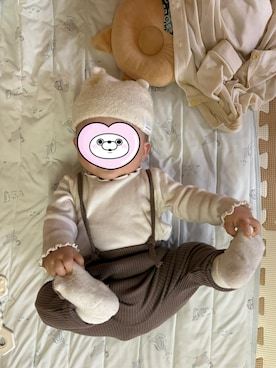 「アイテム（ベビーシューズ/ベビーソックス）」を使った、まるちゃんさん（キッズ・60cm）の冬コーディネート