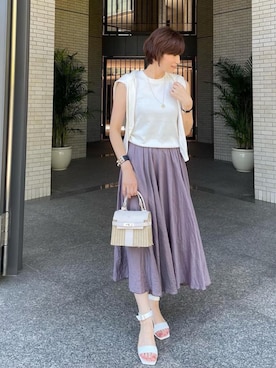 「Shoe Fantasy（シューファンタジー）のアイテム」を使った、tomomieさん（レディース・162cm）の夏コーディネート