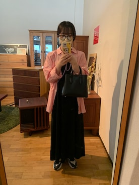 「Discoat」｜「アイテム（トートバッグ）」を使った、eringiさん（レディース・161cm）の秋コーディネート