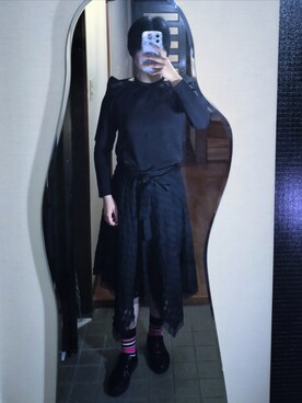 「ADDICT NOIR（アディクトノアー）のアイテム」を使った、みんかさん（レディース・165cm）の春コーディネート