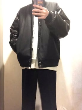 「classicalelf（クラシカルエルフ）のアイテム（スラックス）」を使った、💜さん（メンズ・172cm）の秋コーディネート