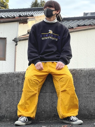 いのけぇ｜EDWINのカーゴパンツを使ったコーディネート - WEAR