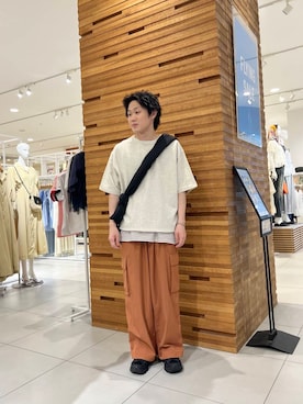 「アイテム（タンクトップ）」を使った、HI_ROさん（メンズ・166cm）の夏コーディネート