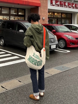 「MILITARY（ミリタリー）のアイテム（その他アウター、グリーン系）」を使った、tyoutyoooさん（メンズ）の秋コーディネート