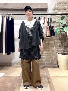 「GLOBAL WORK（グローバルワーク）のアイテム（帽子）」を使った、airiさん（レディース・158cm）の夏コーディネート