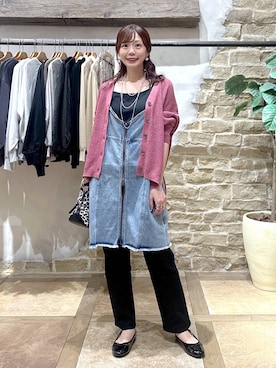 「GLOBAL WORK（グローバルワーク）のアイテム（バレエシューズ）」を使った、airiさん（レディース・158cm）の夏コーディネート