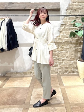 「GLOBAL WORK（グローバルワーク）のアイテム」を使った、airiさん（レディース・158cm）の春コーディネート
