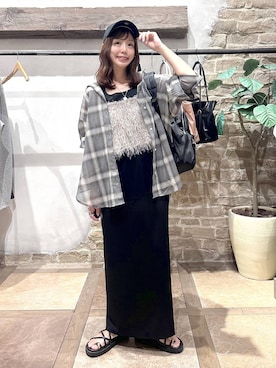 「GLOBAL WORK（グローバルワーク）のアイテム（バッグ）」を使った、airiさん（レディース・158cm）の夏コーディネート