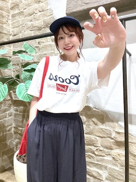 「GLOBAL WORK（グローバルワーク）のアイテム（パンツ）」を使った、airiさん（レディース・158cm）の夏コーディネート