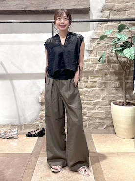 「GLOBAL WORK（グローバルワーク）のアイテム（パンツ）」を使った、airiさん（レディース・158cm）の夏コーディネート