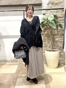 「アイテム（チェスターコート）」を使った、airiさん（レディース・158cm）の秋コーディネート