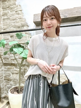 「GLOBAL WORK（グローバルワーク）のアイテム」を使った、airiさん（レディース・158cm）の夏コーディネート