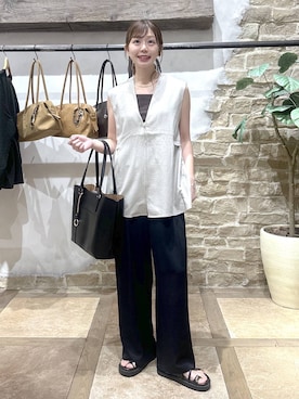 「GLOBAL WORK（グローバルワーク）のアイテム」を使った、airiさん（レディース・158cm）の夏コーディネート