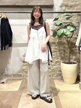 「GLOBAL WORK（グローバルワーク）のアイテム（サンダル）」を使った、airiさん（レディース・158cm）の夏コーディネート