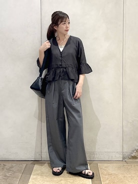 「GLOBAL WORK（グローバルワーク）のアイテム（パンツ）」を使った、airiさん（レディース・158cm）の夏コーディネート