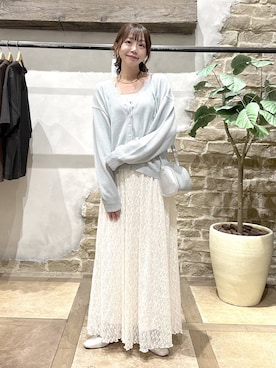 「GLOBAL WORK（グローバルワーク）のらくっション撥水フィットパンプス/135895（パンプス、シルバー系）」を使った、airiさん（レディース・158cm）の春コーディネート