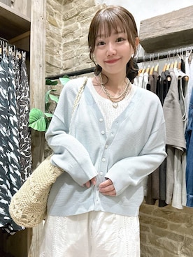 「GLOBAL WORK（グローバルワーク）のらくっション撥水バレエ/135873（バレエシューズ、ブラウン系）」を使った、airiさん（レディース・158cm）の春コーディネート