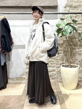 「GLOBAL WORK（グローバルワーク）のアイテム」を使った、airiさん（レディース・158cm）の秋コーディネート