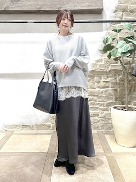 airiさん（レディース・158cm）の冬コーディネート