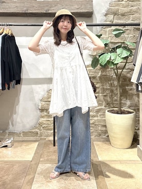「GLOBAL WORK（グローバルワーク）のアイテム（サンダル）」を使った、airiさん（レディース・158cm）の夏コーディネート