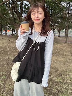 「GLOBAL WORK（グローバルワーク）のアイテム（パンツ）」を使った、airiさん（レディース・158cm）の春コーディネート