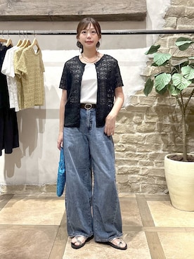 「GLOBAL WORK（グローバルワーク）のアイテム（トップス）」を使った、airiさん（レディース・158cm）の夏コーディネート