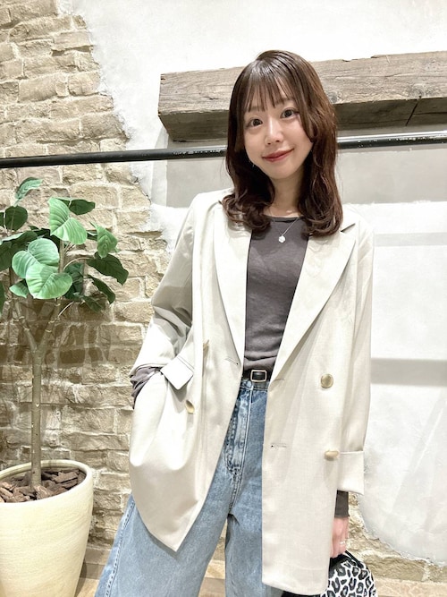 ウツクシルエットダブルジャケット/581025（テーラードジャケット