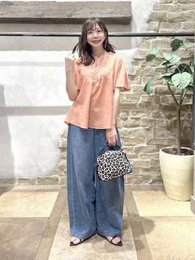 「GLOBAL WORK（グローバルワーク）のアイテム（アクセサリー）」を使った、airiさん（レディース・158cm）の夏コーディネート
