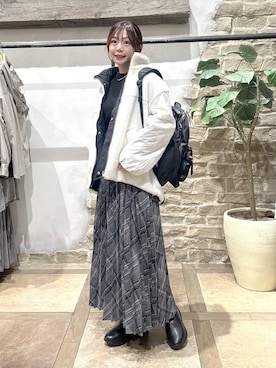 「GLOBAL WORK（グローバルワーク）のアイテム（バックパック/リュック）」を使った、airiさん（レディース・158cm）の秋コーディネート