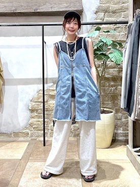 「GLOBAL WORK（グローバルワーク）のアイテム（帽子）」を使った、airiさん（レディース・158cm）の夏コーディネート